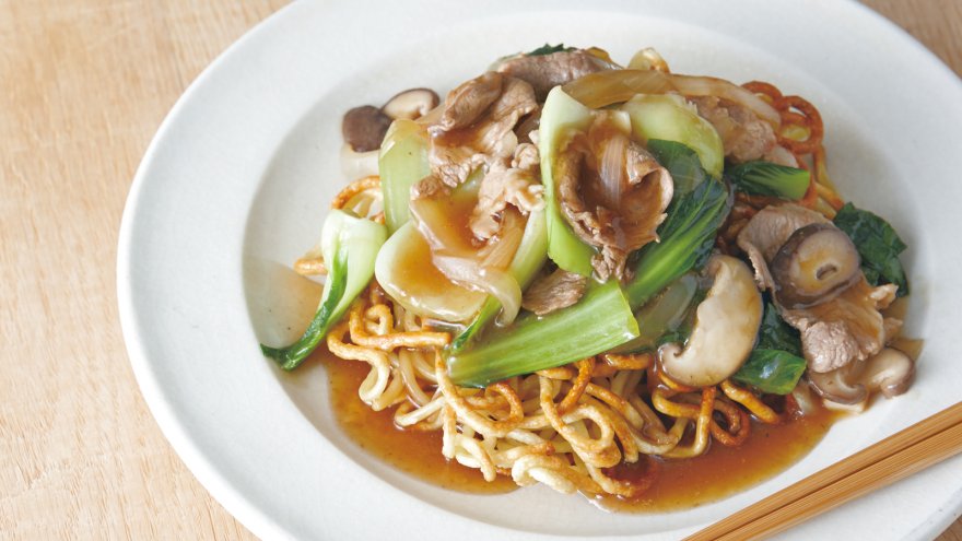 パリパリ麺のあんかけ焼きそば