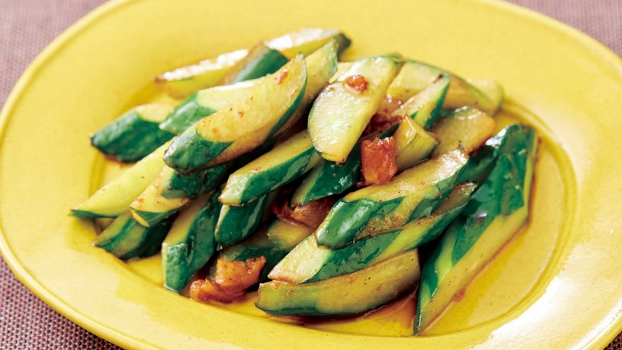 きゅうりとにんにくのサッと炒め