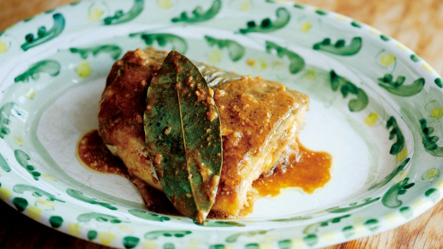 さばのみそ煮 ローリエ風味