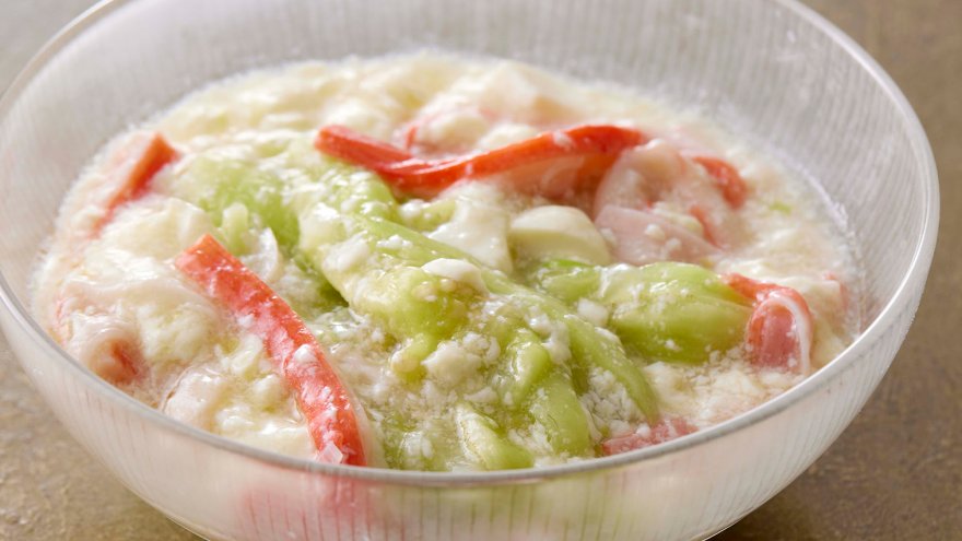 蒸しなすの豆腐あん