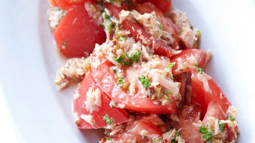 トマトのツナマスタードあえ