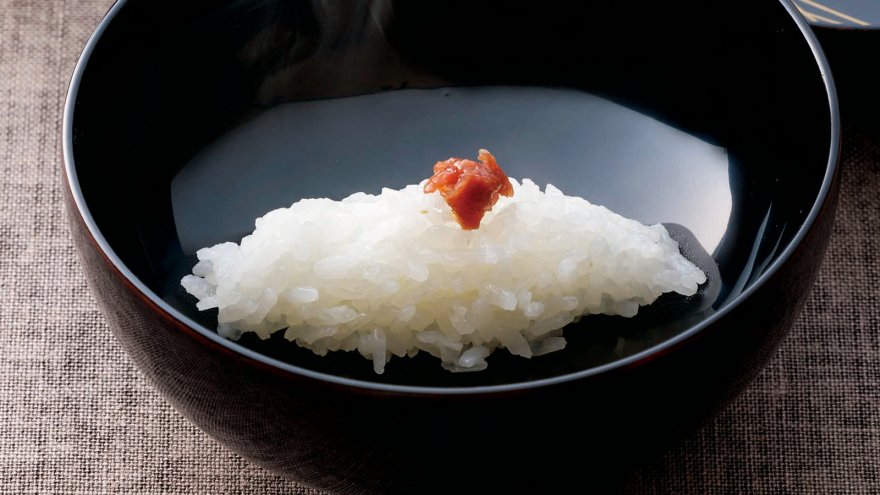 アルデンテご飯 梅かつお添え