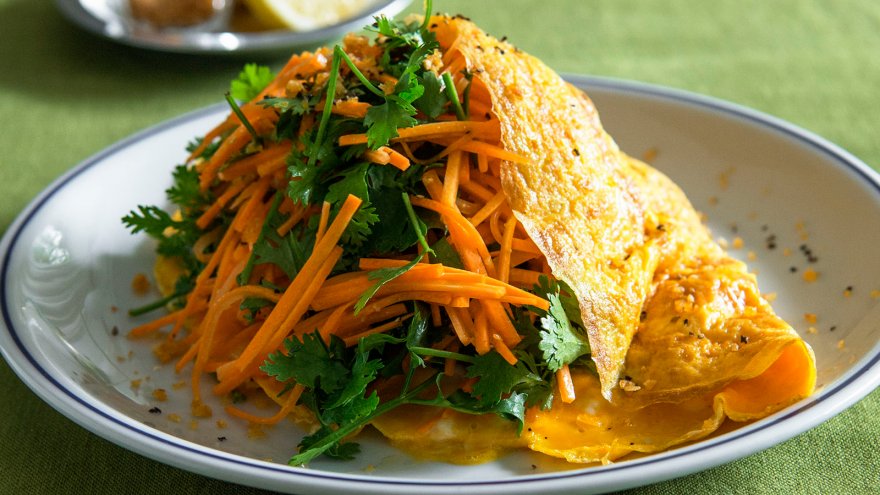 にんじんのオムレツサラダ
