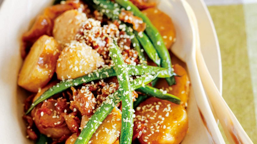 里芋と豚バラのオイスター煮