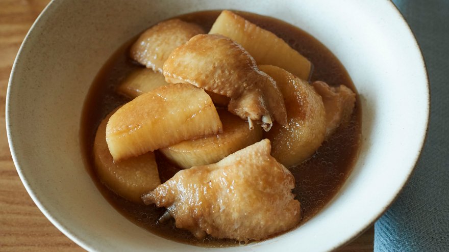 鶏手羽先のポン酢煮