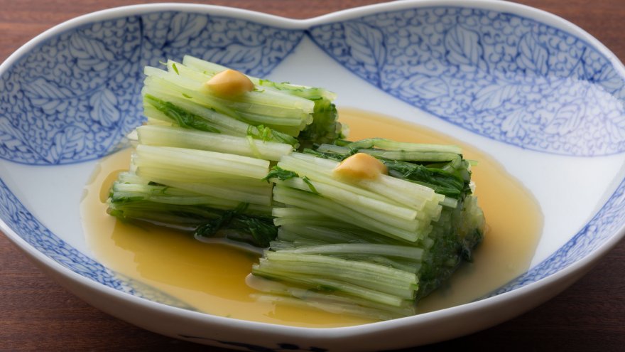 水菜のからしおひたし