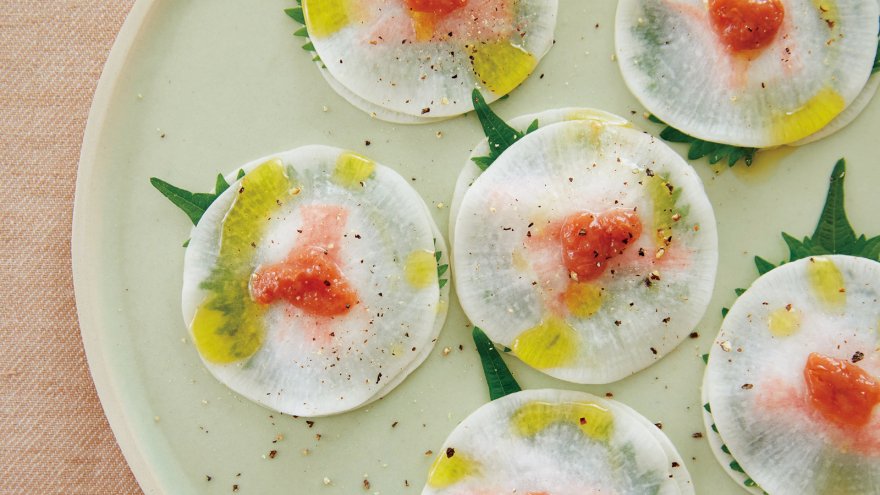 大根の和風カルパッチョ風