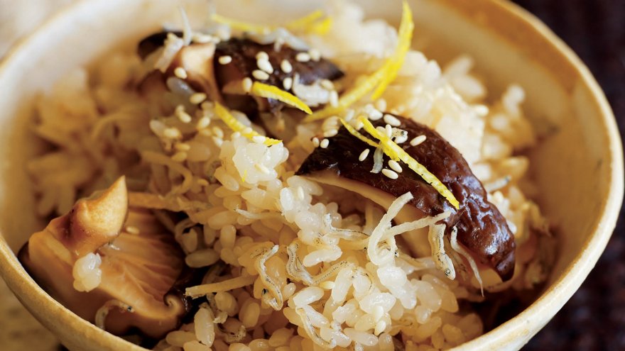 干ししいたけとじゃこご飯