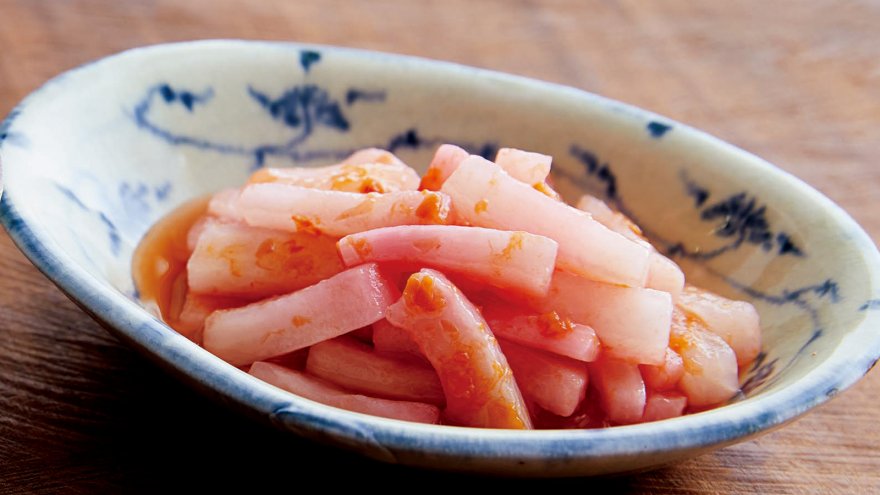 大根の梅肉漬け