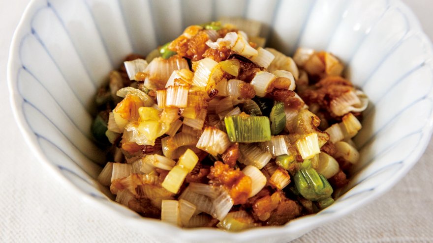 みそピー焼きねぎ