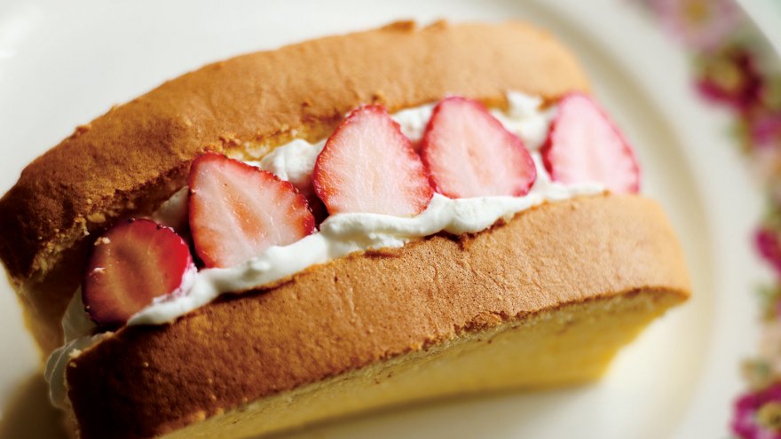 台湾カステラのフルーツサンド