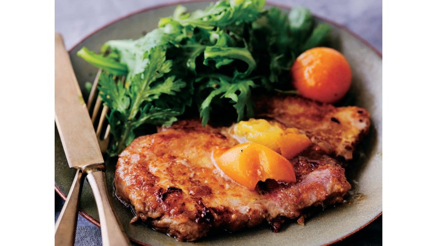 ポークソテー きんかんソース