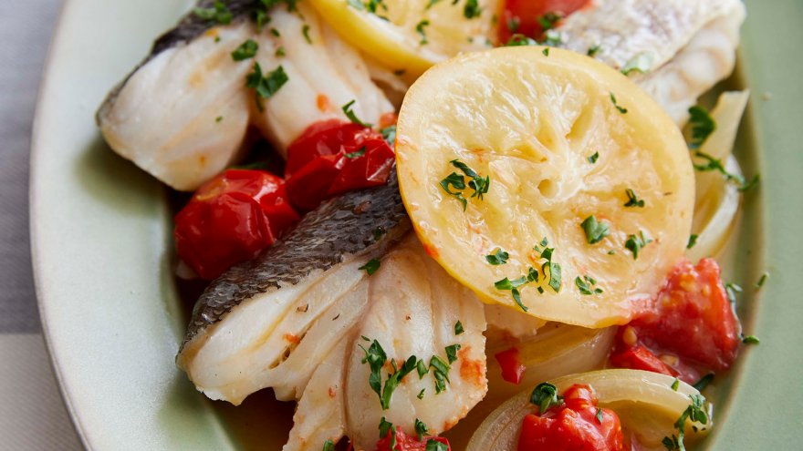 たらの塩レモン蒸し