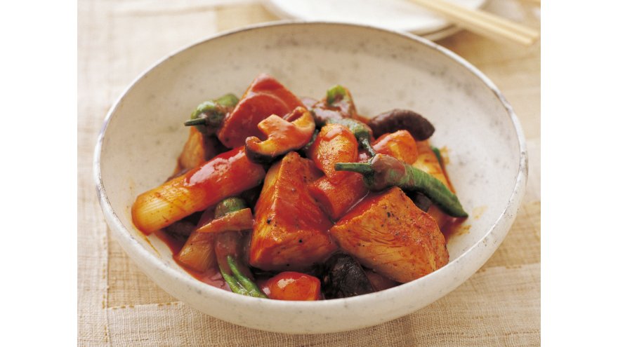 かつおのコチュジャン煮