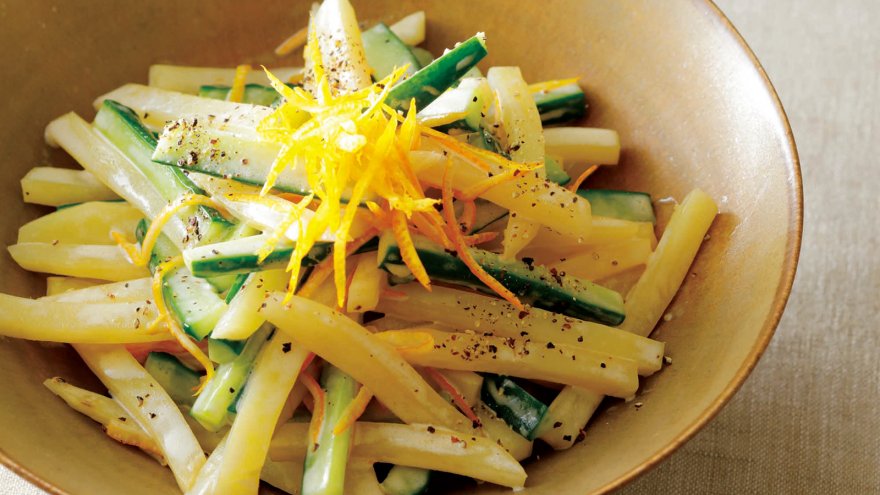 新じゃがのマヨうまみ酢あえ