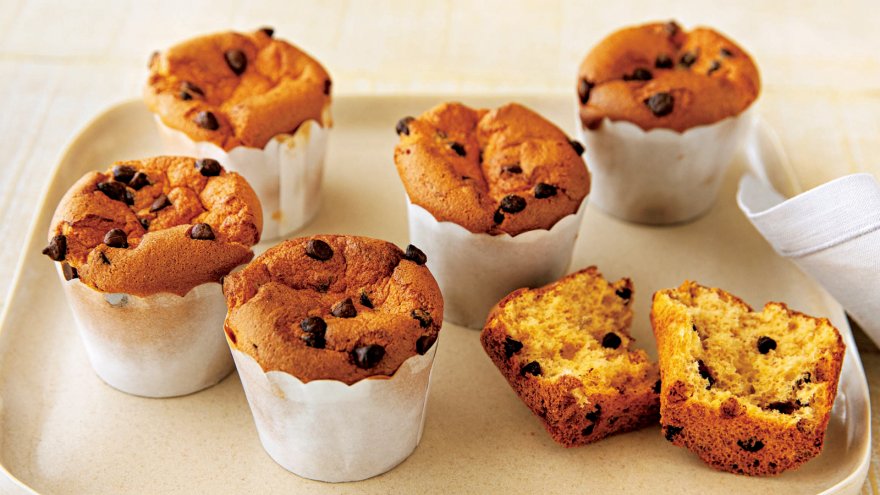 バナナシフォンのチョコカップケーキ