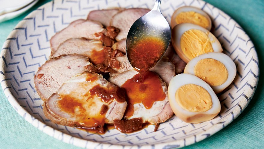 焼酎マリネ豚の甘じょうゆ漬け