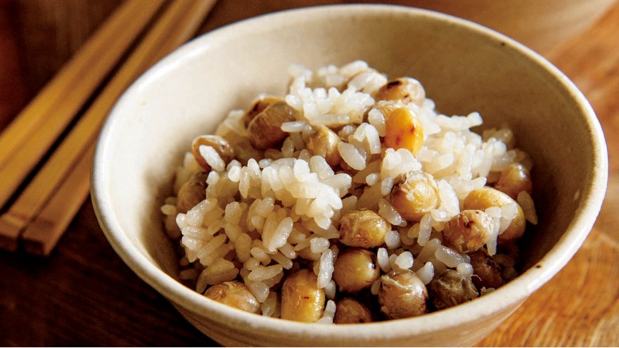 いり大豆ご飯