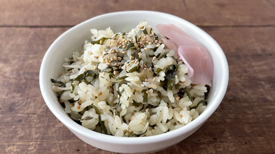 茶葉としらすの茶飯