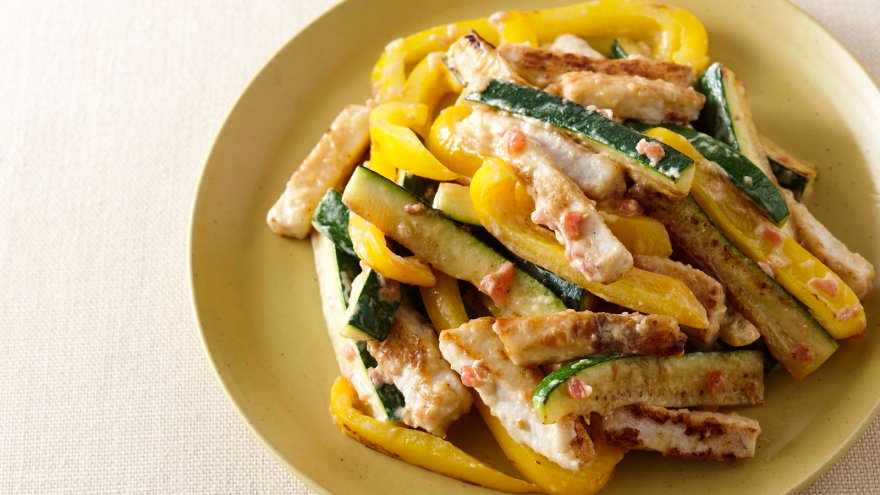 めかじきの梅マヨ炒め