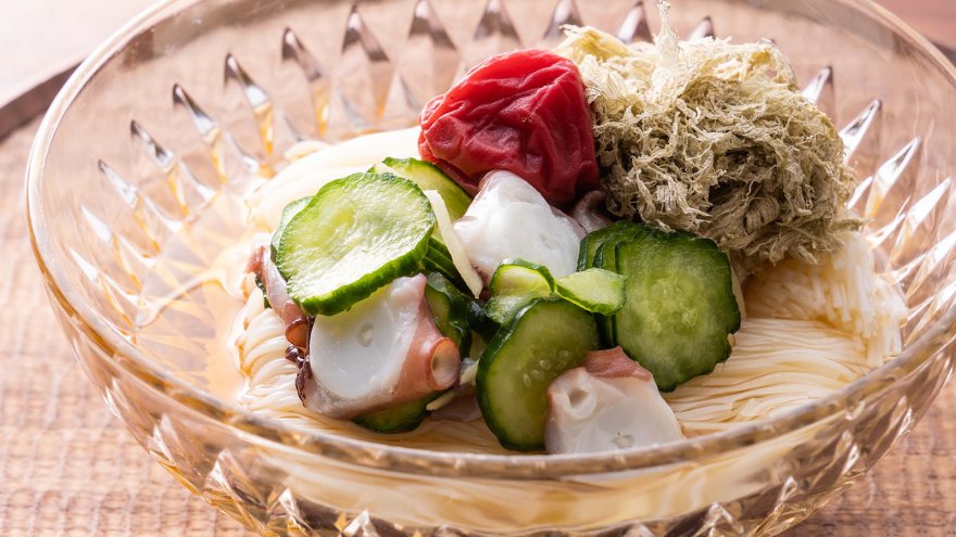 酢の物そうめん