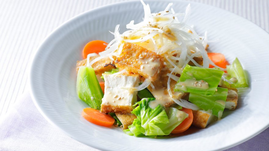 キャベツとにんじんのサラダ 酢みそドレッシング