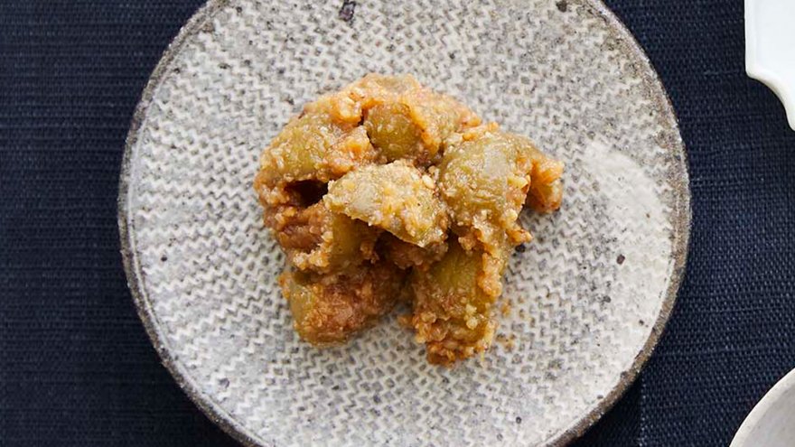 青梅のカリカリ漬け×みそ×白ごま