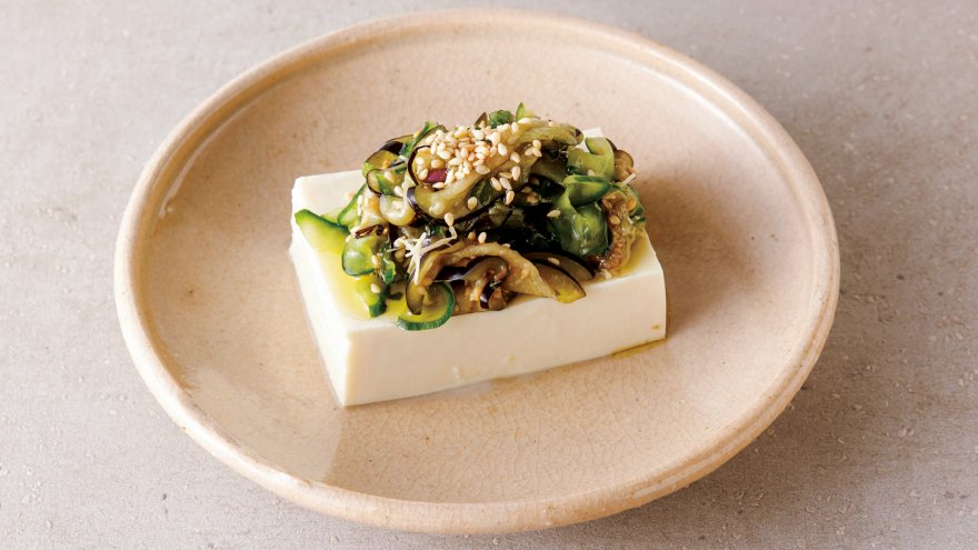 なすのしば漬け豆腐