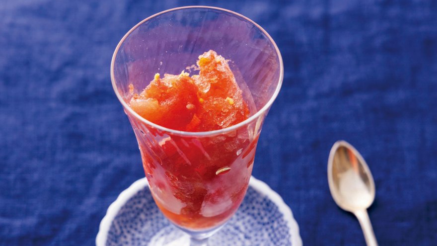 トマトのフレーバーシャーベット