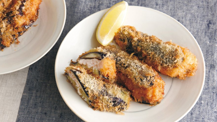 なすのえびはさみフライ