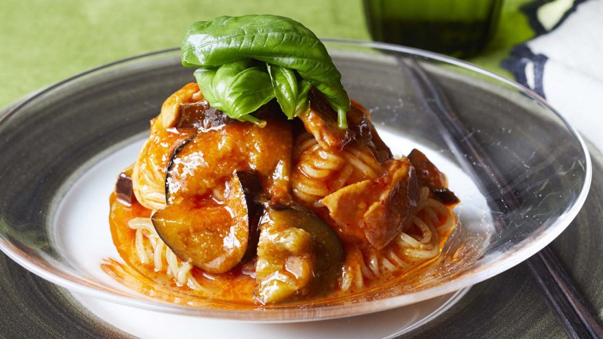チリソースの冷たいあえ麺