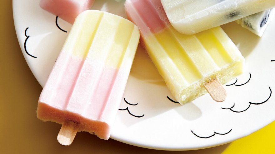 2色の溶けないアイス