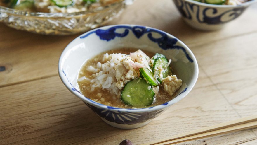 パリパリきゅうりの冷や汁