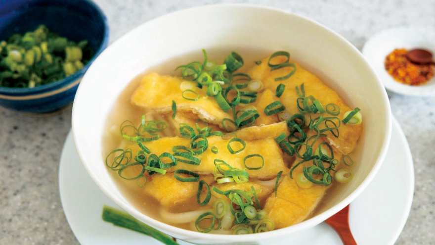 昆布だしのあんかけうどん