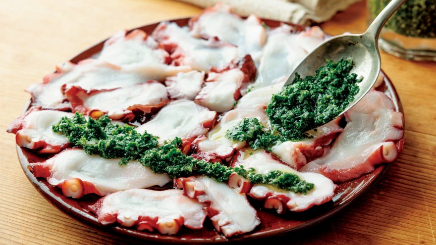 たこのパセリカルパッチョ