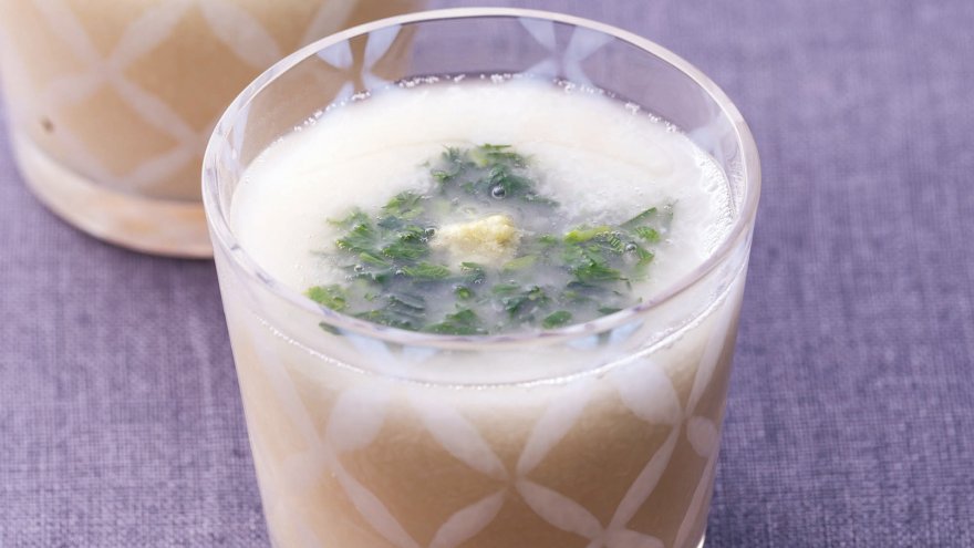 モロヘイヤと長芋の冷たいすり流し