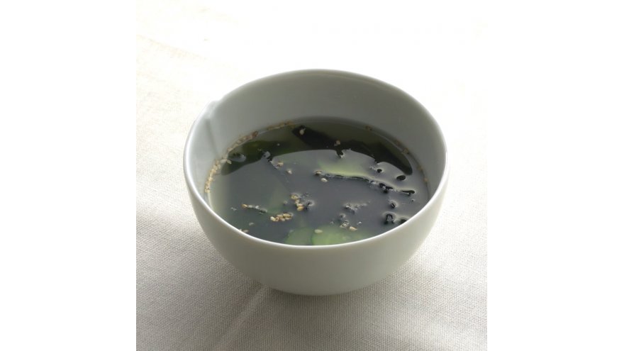 わかめときゅうりのスープ