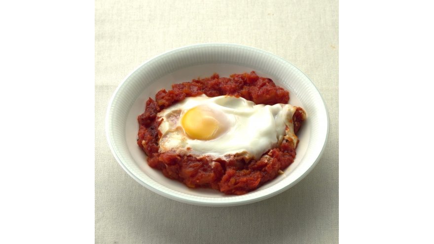 トマトの巣ごもり卵