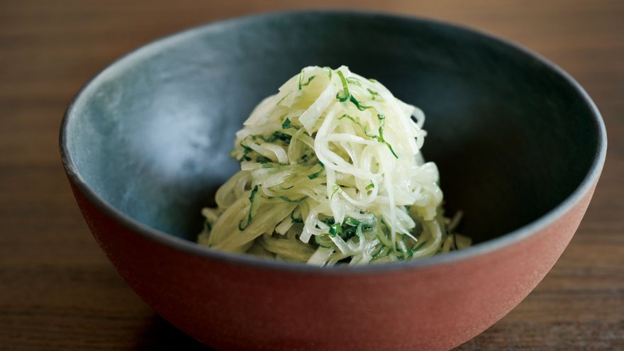 大根のねぎ油がけ