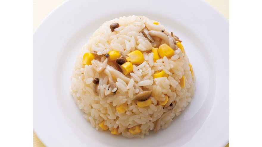 きのことコーンのバター風味ライス
