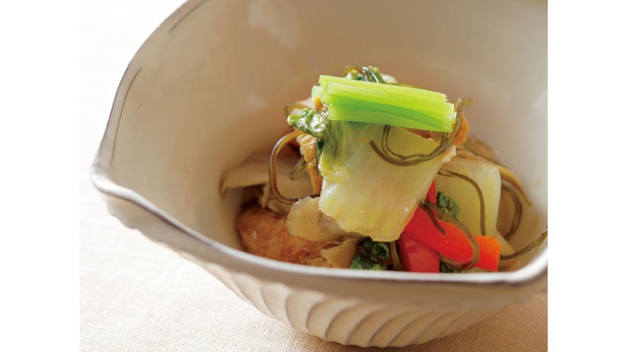 白菜と厚揚げの炒め煮