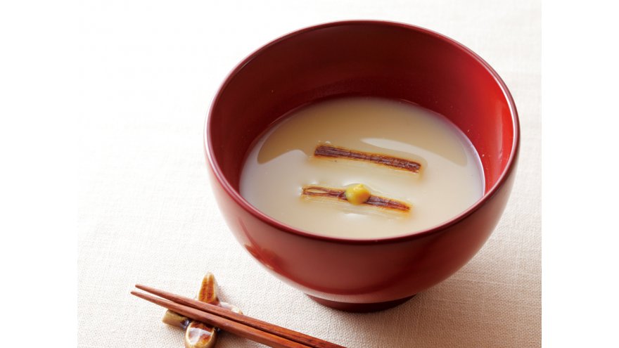 焼きねぎの白みそ仕立て