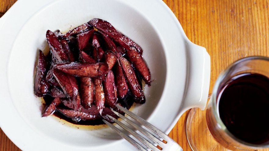 ごぼうの赤ワインきんぴら風