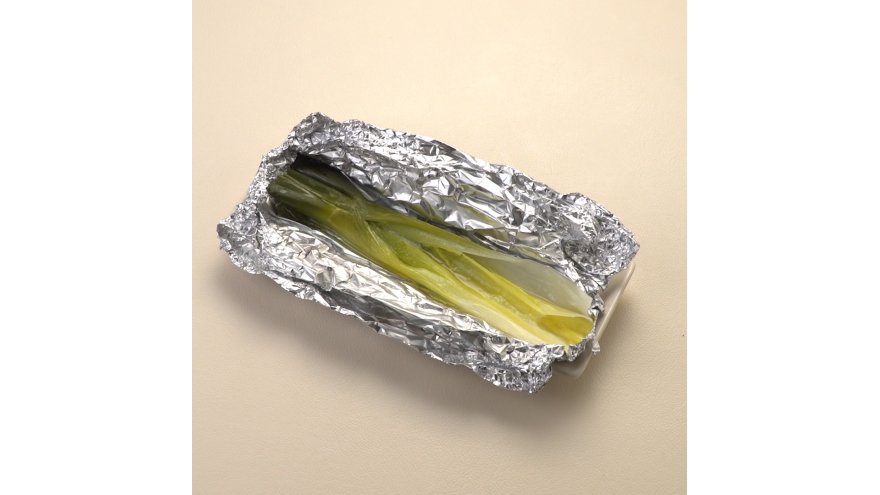 ねぎのホイル焼き