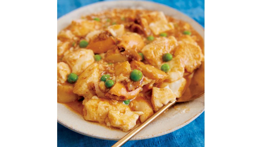 帆立てのマーボー豆腐