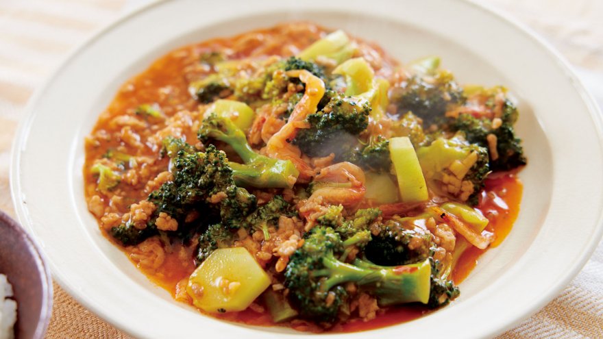 ブロッコリーと桜えびのチリソース