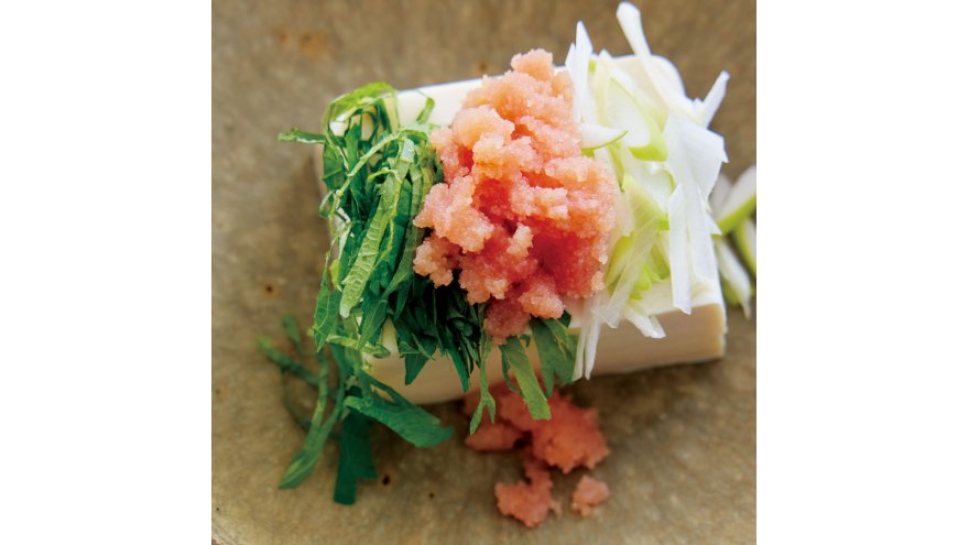 明太冷ややっこ