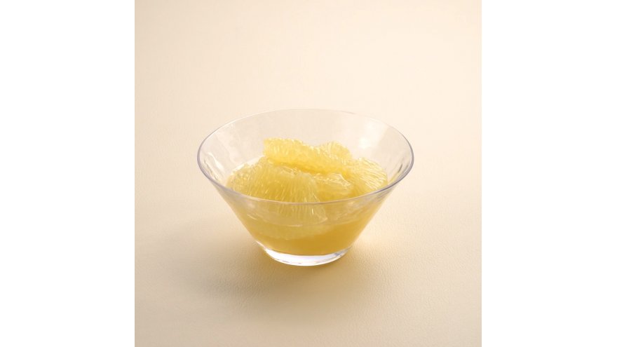 グレープフルーツの白ワインがけ