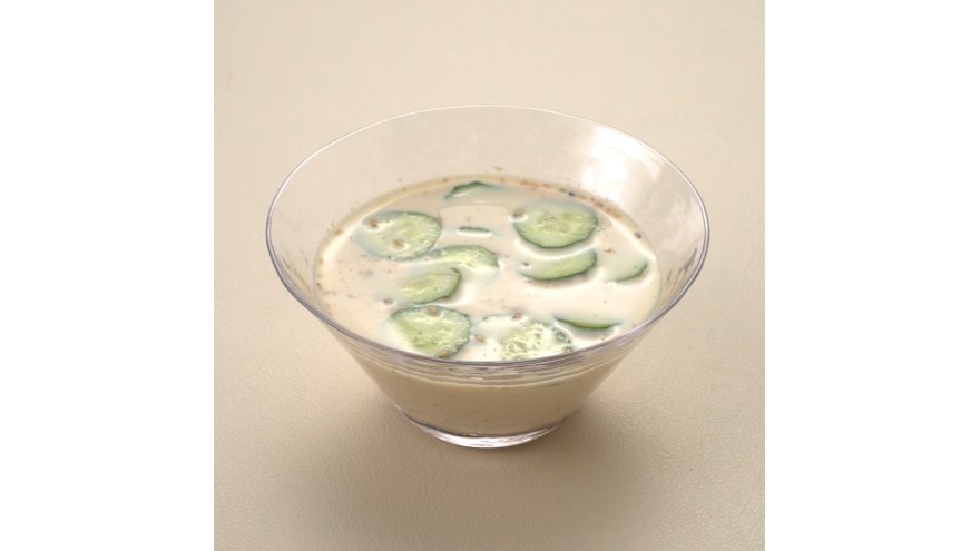 ひんやり豆乳スープ