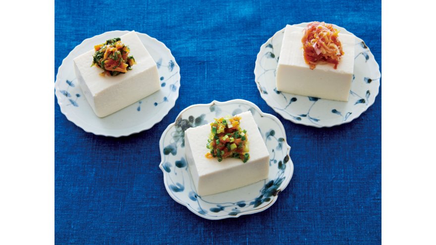 薬味梅の冷ややっこ